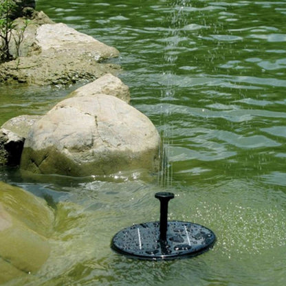 Solar Powered Water Pump Garden Fountain Floating Panel Watering Pond Kit for Waterfalls Water Display Park Pool Decoration Fountain, Diameter: 16cm - Pumps by buy2fix | Online Shopping UK | buy2fix