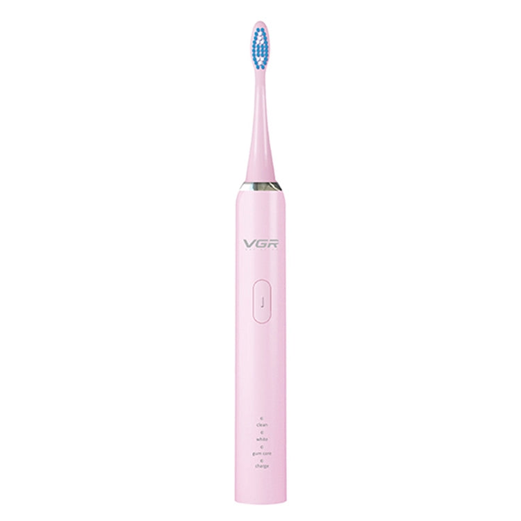 VGR V-805 IPX7 USB Magnetic Suspension Sonic Shock Toothbrush with Memory Function(Pink) - Toothbrushes by VGR | Online Shopping UK | buy2fix