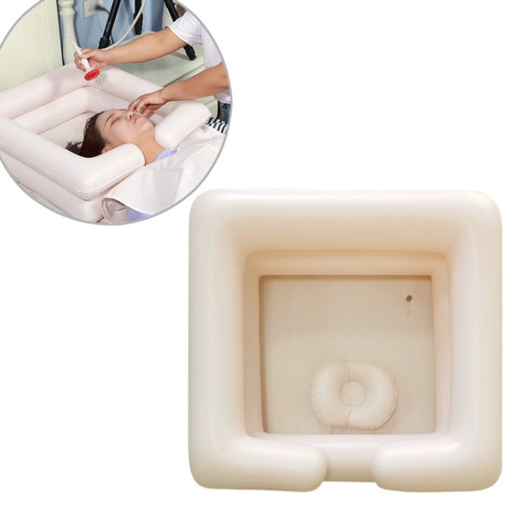 PVC Portable Square Inflatable Wash Basin Home Care Shampoo Trough - Bath Supplies by buy2fix | Online Shopping UK | buy2fix