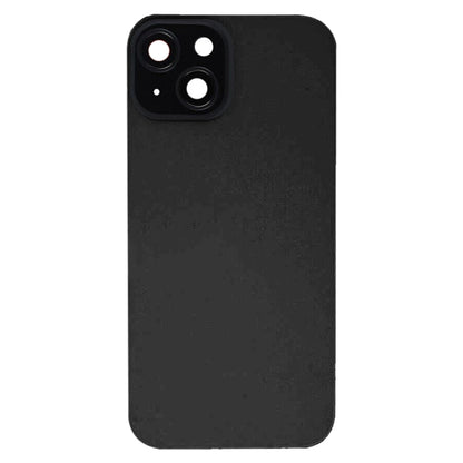 For iPhone 15 Glass Battery Back Cover with Flash Bracket + Wireless Charging Module(Black) - Back Cover by buy2fix | Online Shopping UK | buy2fix