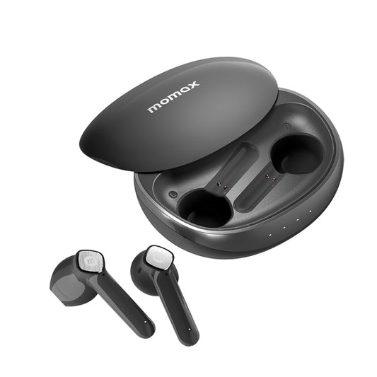 MOMAX Pills Lite3 Small Shell True Wireless Noise Cancelling Bluetooth Earphones(Black) - Bluetooth Earphone by MOMAX | Online Shopping UK | buy2fix
