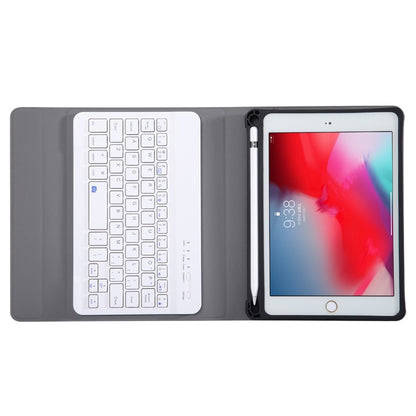 A05B Bluetooth 3.0 Ultra-thin ABS Detachable Bluetooth Keyboard Leather Tablet Case for iPad mini 5 / 4 / 3 / 2, with Holder(Rose Gold) - For iPad mini by buy2fix | Online Shopping UK | buy2fix