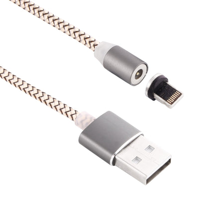 360 Degree Rotation 8 Pin to USB 2.0 Weave Style Magnetic Charging Cable with LED Indicator, Cable Length: 1m(Gold) - Charging Cable & Head by buy2fix | Online Shopping UK | buy2fix