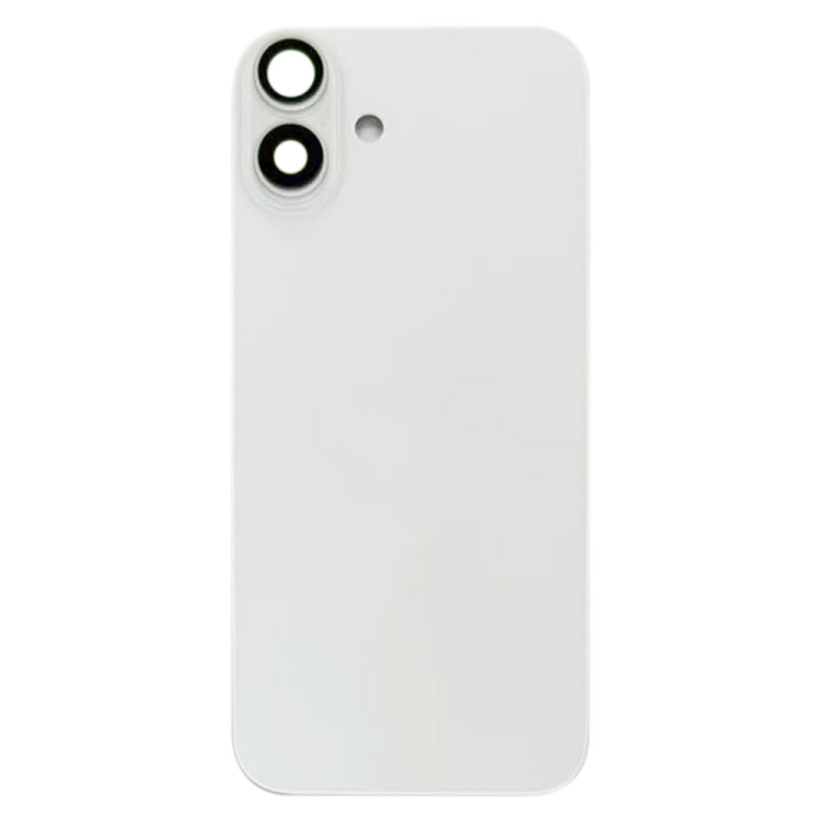 For iPhone 16 Battery Back Cover with Camera Lens Cover(White) -  by buy2fix | Online Shopping UK | buy2fix