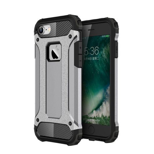 For iPhone 7 Armor TPU + PC Combination Phone Case(Grey) - More iPhone Cases by buy2fix | Online Shopping UK | buy2fix