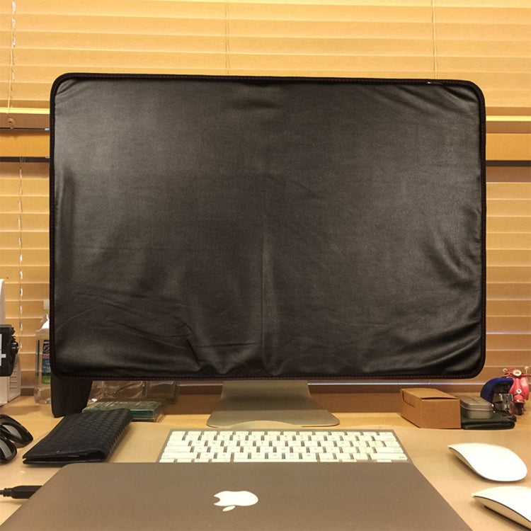 For 21 inch Apple iMac Portable Dustproof Cover Desktop Apple Computer LCD Monitor Cover with Pocket, Size: 54.5x38.1cm(Black) - Others Accessories by buy2fix | Online Shopping UK | buy2fix