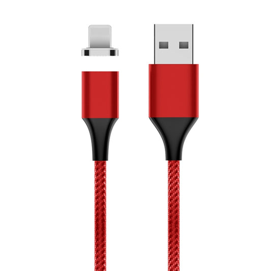 M11 3A USB to 8 Pin Nylon Braided Magnetic Data Cable, Cable Length: 2m (Red) - Charging Cable & Head by buy2fix | Online Shopping UK | buy2fix