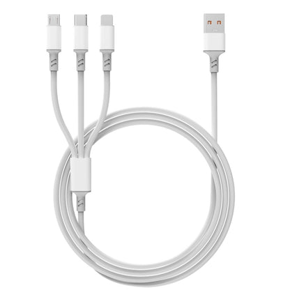 3A 3 in 1 USB to Type-C / 8 Pin / Micro USB Fast Charging Cable, Cable Length: 1.2m - Multifunction Cable by buy2fix | Online Shopping UK | buy2fix