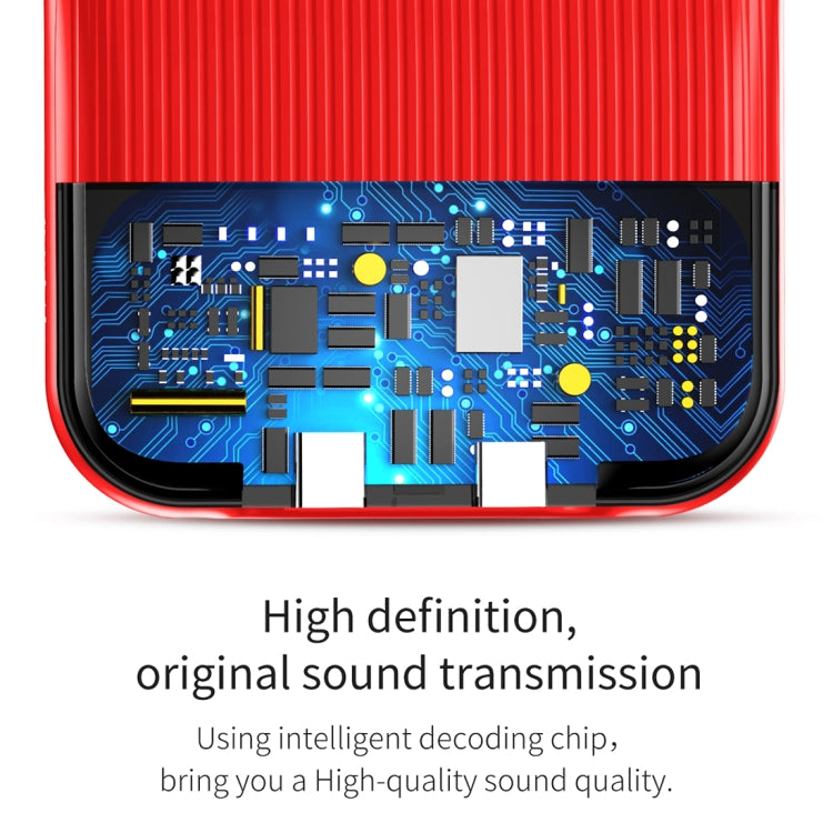 Baseus for iPhone 8 Plus & 7 Plus Two 8 Pin Interface 3 in 1 Audio Protective Case(Red) - More iPhone Cases by Baseus | Online Shopping UK | buy2fix