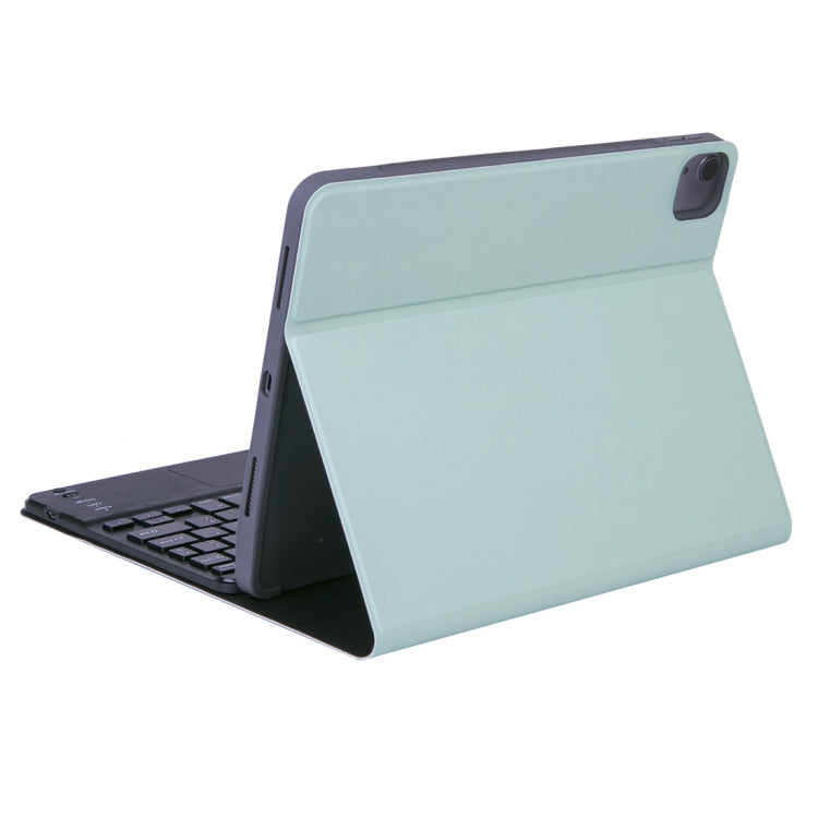 X-11BCS Skin Plain Texture Detachable Bluetooth Keyboard Tablet Case for iPad Pro 11 inch 2020 / 2018, with Touchpad & Pen Slot & Backlight (Green) - For iPad Pro by buy2fix | Online Shopping UK | buy2fix