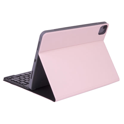 X-11BS Skin Plain Texture Detachable Bluetooth Keyboard Tablet Case for iPad Pro 11 inch 2020 / 2018, with Pen Slot & Backlight (Pink) - For iPad Pro by buy2fix | Online Shopping UK | buy2fix