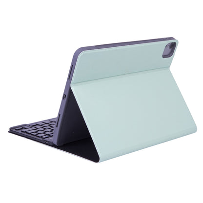 X-11BS Skin Plain Texture Detachable Bluetooth Keyboard Tablet Case for iPad Pro 11 inch 2020 / 2018, with Pen Slot & Backlight (Green) - For iPad Pro by buy2fix | Online Shopping UK | buy2fix