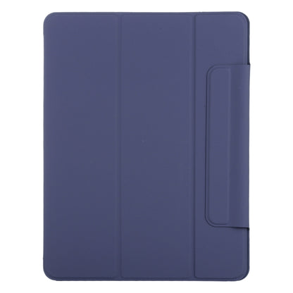 For iPad Air 13 2024 / Pro 12.9 2020 Double-sided Magnetic Flip PU Leather Tablet Case With Holder & Sleep / Wake-up Function(Dark Blue) - iPad Pro 12.9 (2020) Cases by buy2fix | Online Shopping UK | buy2fix