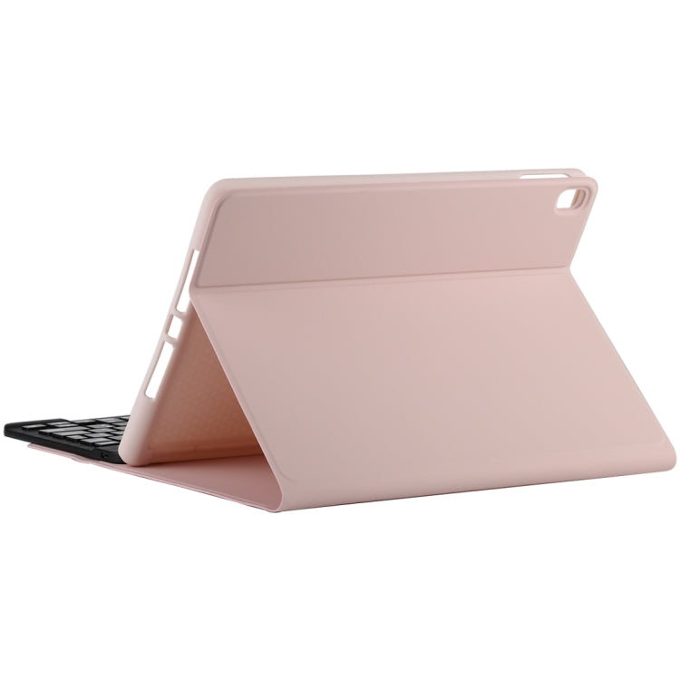 TG11B Detachable Bluetooth Black Keyboard + Microfiber Leather Tablet Case for iPad Pro 11 inch (2020), with Pen Slot & Holder (Pink) - For iPad Pro by buy2fix | Online Shopping UK | buy2fix