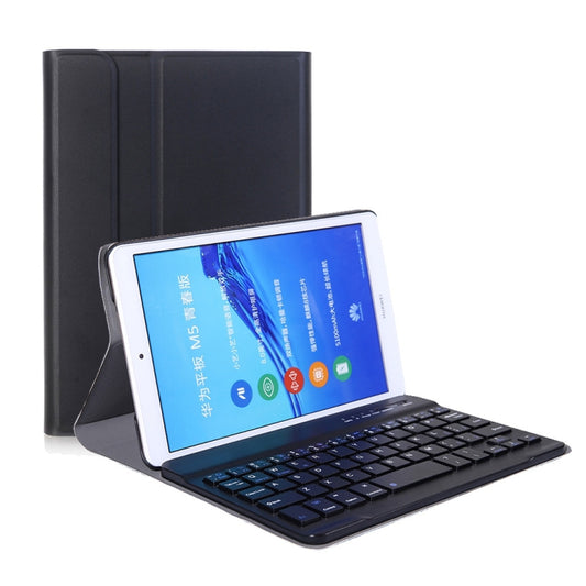 A0M5 Detachable Bluetooth Keyboard + Ultrathin Horizontal Flip Leather Tablet Case for Huawei MediaPad M5 & Honor Tab 5 8 inch, with Holder(Black) - Huawei Keyboard by buy2fix | Online Shopping UK | buy2fix