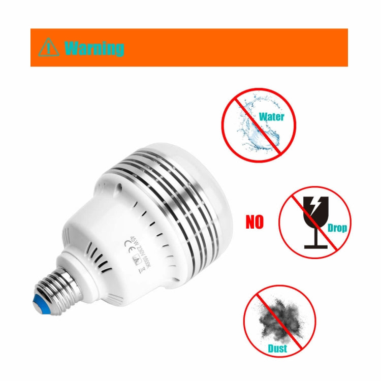 MANTOO PGL45 45W 120V 5500K 5460LM LED Light Bulb for Photography Lighting - LED Blubs & Tubes by MANTOO | Online Shopping UK | buy2fix