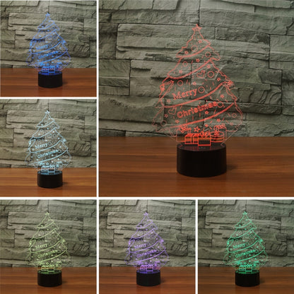 Christmas Tree Shape 3D Colorful LED Vision Light Table Lamp, USB & Battery Version - Novelty Lighting by buy2fix | Online Shopping UK | buy2fix