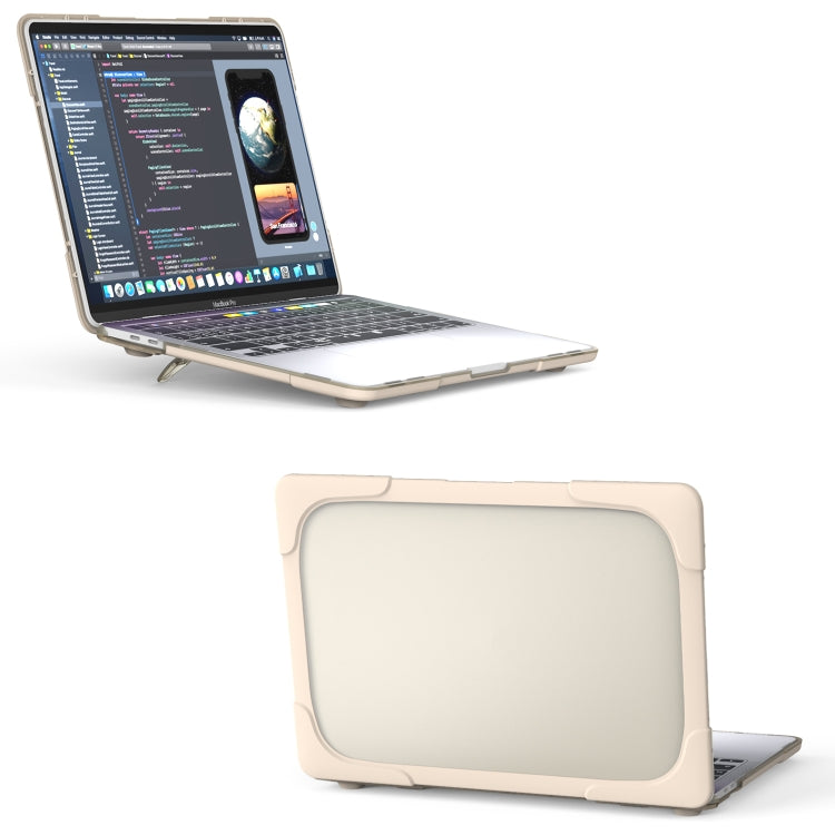 For MacBook Pro 13 inch 2022 & A2289 / A2251 / A2338 2020 PC + TPU Two Colors Laptop Protective Case(Gold) - MacBook Pro Cases by buy2fix | Online Shopping UK | buy2fix