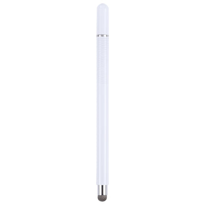 361 2 in 1 Universal Silicone Disc Nib Stylus Pen with Mobile Phone Writing Pen & Magnetic Cap(White) - Stylus Pen by buy2fix | Online Shopping UK | buy2fix