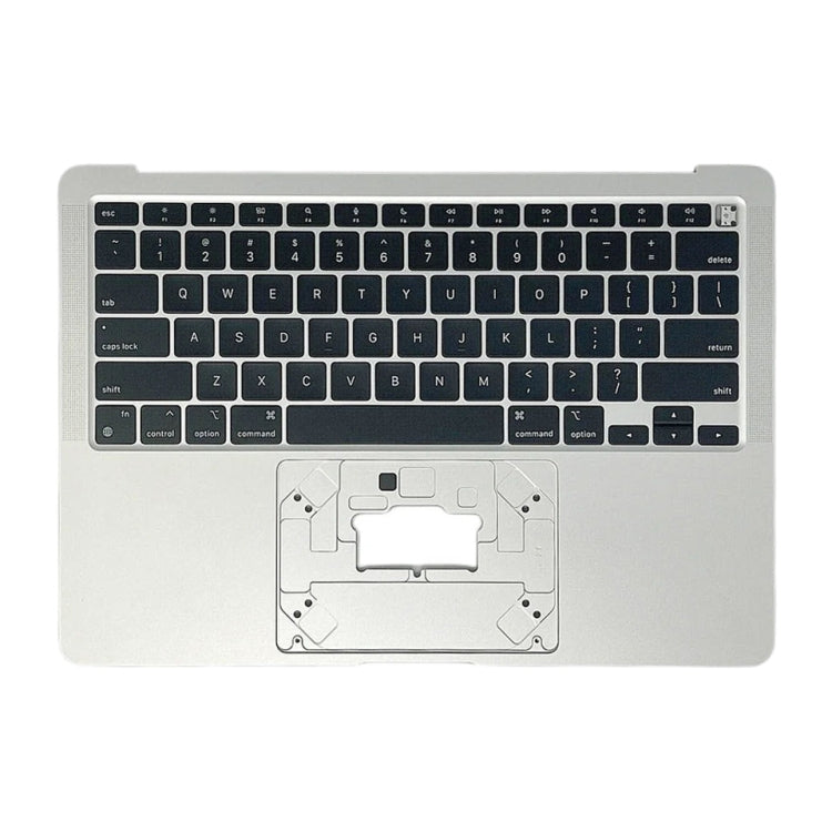 For Macbook Air 13 2020 M1 A2337 EMC3598 C-side Cover + US Edition Key Board (Silver) - Bottom Cover by buy2fix | Online Shopping UK | buy2fix