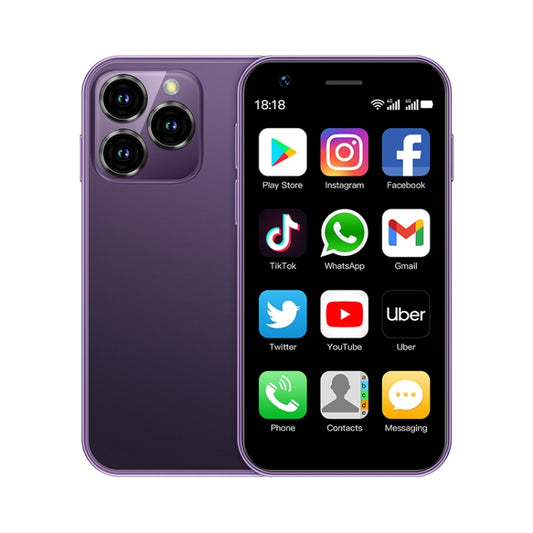 SOYES XS16, 2GB+16GB, 3.0 inch Android 10.0 MTK6737 Quad Core, Bluetooth, WiFi, Network: 4G, Dual SIM, Support Google Play Store (Purple) - SOYES by SOYES | Online Shopping UK | buy2fix