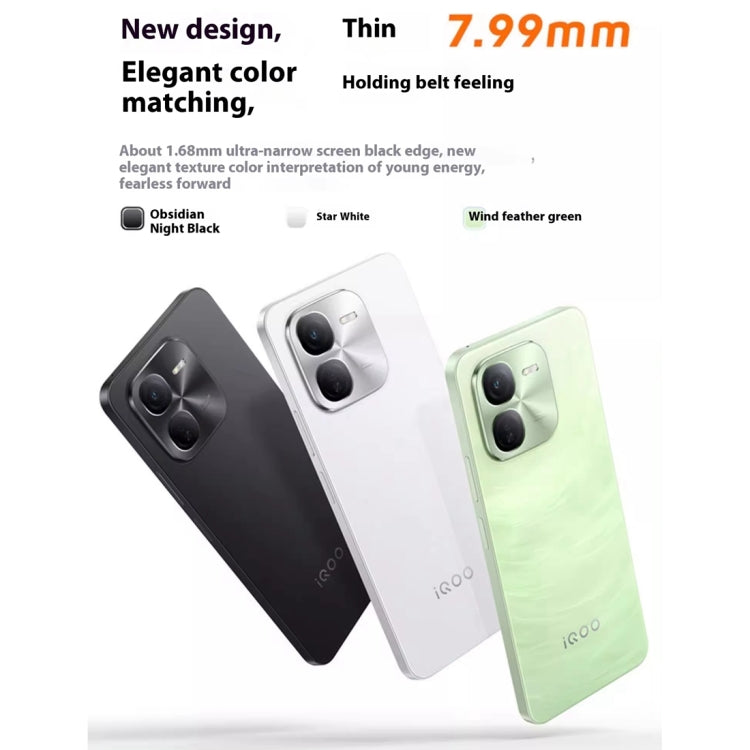 vivo iQOO Z9x, Dual Back Cameras, 8GB+128GB, Face ID Screen Fingerprint Identification, 6.72 inch Android 14.0 OriginOS 4 Snapdragon 6 Gen 1 Octa Core 2.2GHz, OTG, Network: 5G, Support Google Play (Light Green) - vivo by vivo | Online Shopping UK | buy2fix