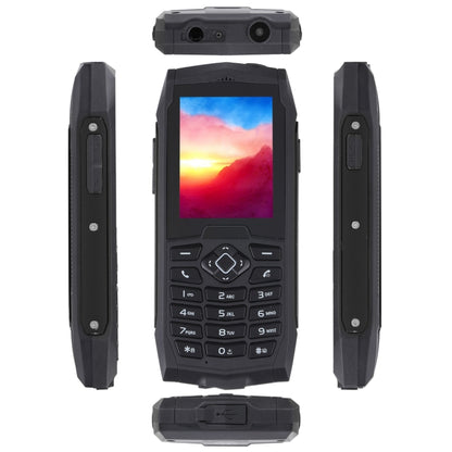 Rugtel R1D Rugged Phone, IP68 Waterproof Dustproof Shockproof, 2.4 inch, MTK6261D, 2000mAh Battery, Loud Box Speaker, FM, Network: 2G, Dual SIM (Black) - Others by Rugtel | Online Shopping UK | buy2fix