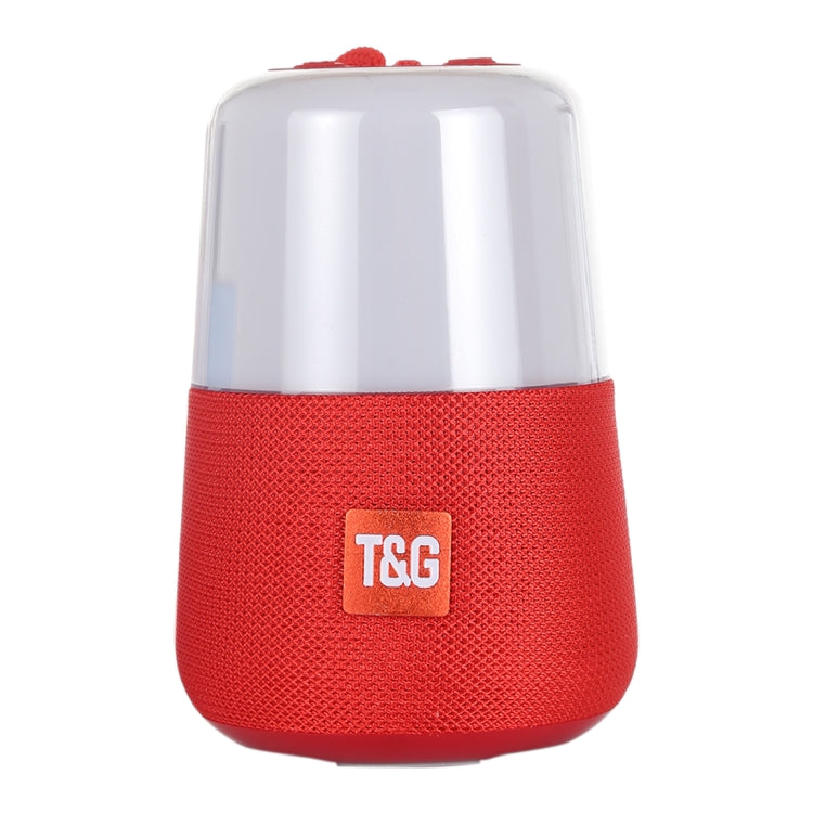 T&G TG168 Portable Wireless Bluetooth V5.0 Stereo Speaker with Handle, Built-in MIC, Support Flashing LED Light & TF Card & U Disk & AUX IN & FM(Red) - Desktop Speaker by T&G | Online Shopping UK | buy2fix