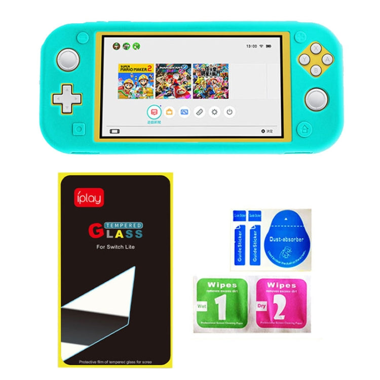 IPLAY Game Host Silicone Full Coverage Protective Case with Screen Protector for Switch Lite(Transparent) - Cases by iplay | Online Shopping UK | buy2fix