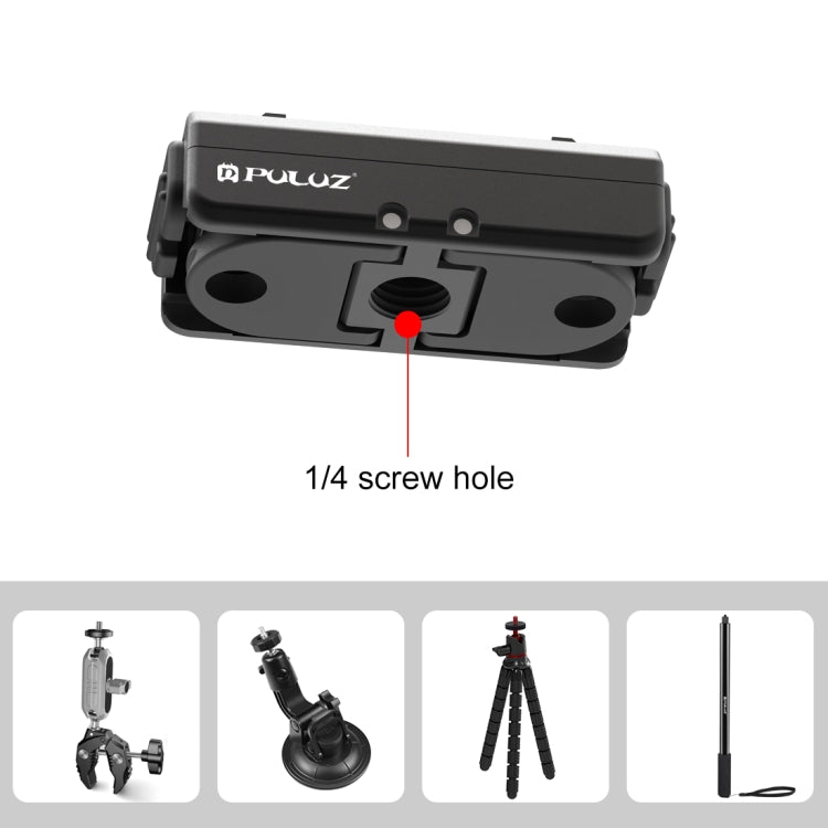 For Insta360 Ace / Ace Pro / X4 PULUZ Magnetic Quick Release Base Mount (Black) - Others by PULUZ | Online Shopping UK | buy2fix