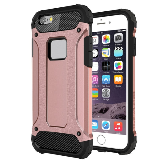 For iPhone 6 & 6s Tough Armor TPU + PC Combination Case(Rose Gold) - More iPhone Cases by buy2fix | Online Shopping UK | buy2fix