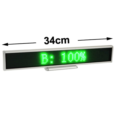 Programmable LED Moving Scrolling Message Display Sign Indoor Board, Display Resolution: 128 x 16 Pixels, Length: 41cm - LED Billboard by buy2fix | Online Shopping UK | buy2fix