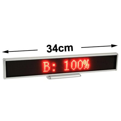 Programmable LED Moving Scrolling Message Display Sign Indoor Board, Display Resolution: 128 x 16 Pixels, Length: 41cm - LED Billboard by buy2fix | Online Shopping UK | buy2fix
