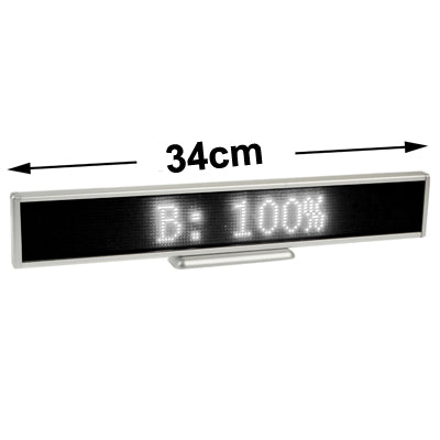 Programmable LED Moving Scrolling Message Display Sign Indoor Board, Display Resolution: 128 x 16 Pixels, Length: 41cm - LED Billboard by buy2fix | Online Shopping UK | buy2fix