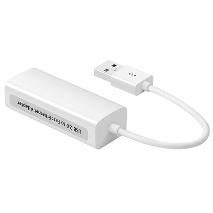 High Speed USB 2.0 Fast Ethernet Adapter(White) - Cable & Adapter by buy2fix | Online Shopping UK | buy2fix