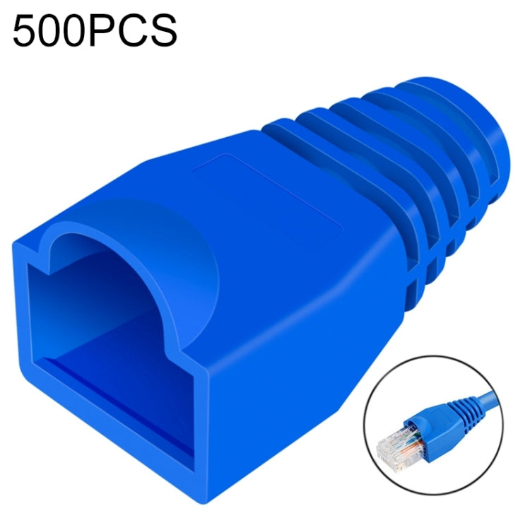 Network Cable Boots Cap Cover for RJ45, Green (500 pcs in one packaging , the price is for 500 pcs)(Blue) - Lan Cable and Tools by buy2fix | Online Shopping UK | buy2fix