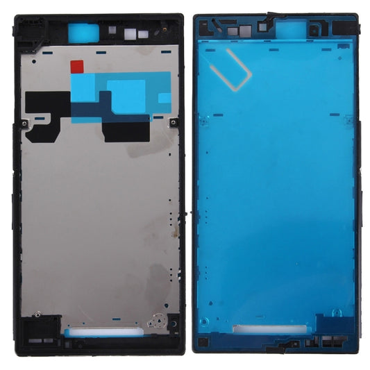 Front Housing LCD Frame Bezel Plate for Sony Xperia Z Ultra / XL39h / C6802(Black) - Frame Bezel Plate by buy2fix | Online Shopping UK | buy2fix