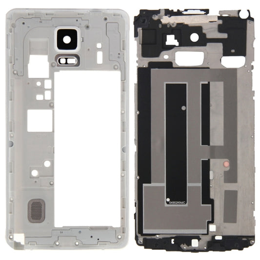 For Galaxy Note 4 / N910F Full Housing Cover (Front Housing LCD Frame Bezel Plate + Middle Frame Bezel Back Plate Housing Camera Lens Panel ) (White) - Other Galaxy Parts by buy2fix | Online Shopping UK | buy2fix