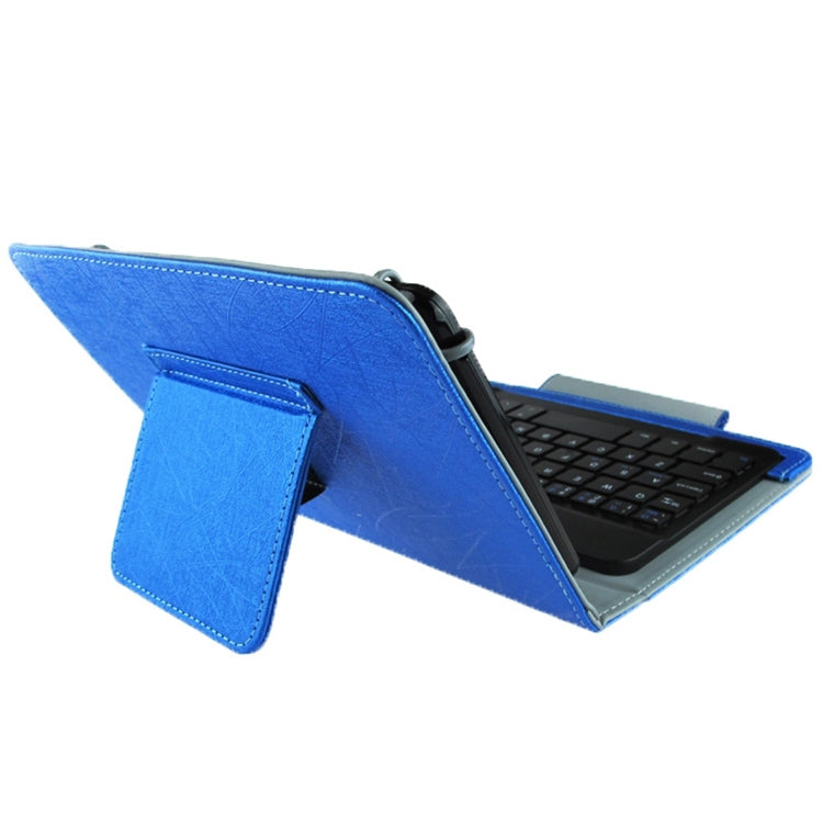 Universal Bluetooth Keyboard with Leather Tablet Case & Holder for Ainol / PiPO / Ramos 9.7 inch / 10.1 inch Tablet PC(Blue) - Universal Keyboard by buy2fix | Online Shopping UK | buy2fix