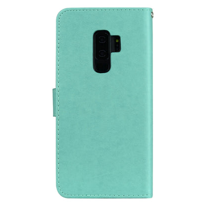 Rose Embossed Horizontal Flip Environmental PU Leather Case with Holder & Card Slots & Wallet for Galaxy S9+(Green) - Galaxy Phone Cases by buy2fix | Online Shopping UK | buy2fix