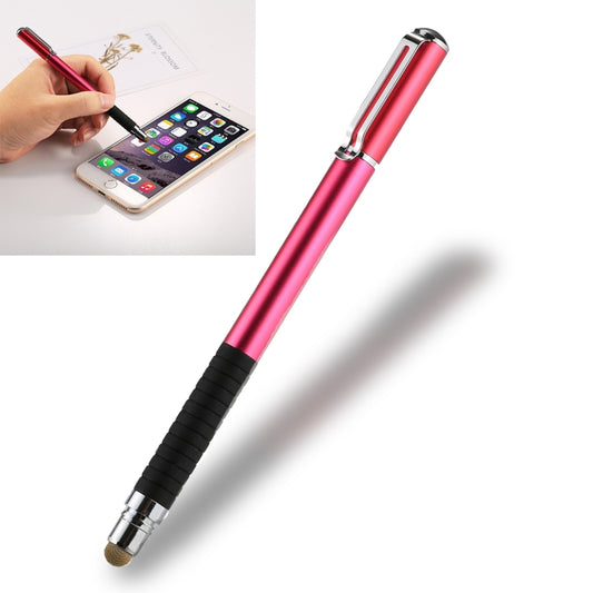 Universal 2 in 1 Multifunction Round Thin Tip Capacitive Touch Screen Stylus Pen, For iPhone, iPad, Samsung, and Other Capacitive Touch Screen Smartphones or Tablet PC(Magenta) - Stylus Pen by buy2fix | Online Shopping UK | buy2fix