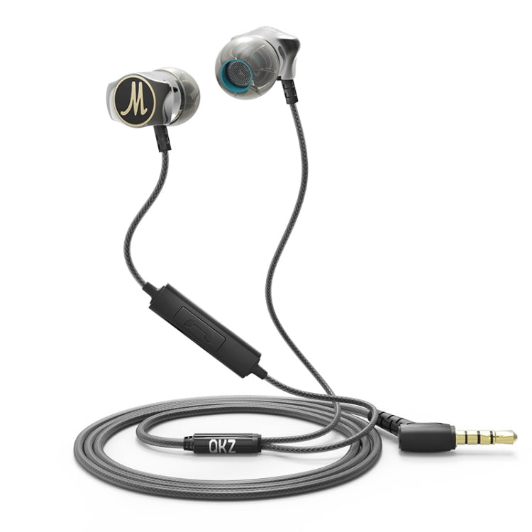 QKZ DM7 High-quality In-ear All-metal Sports Music Headphones, Microphone Version - In Ear Wired Earphone by QKZ | Online Shopping UK | buy2fix