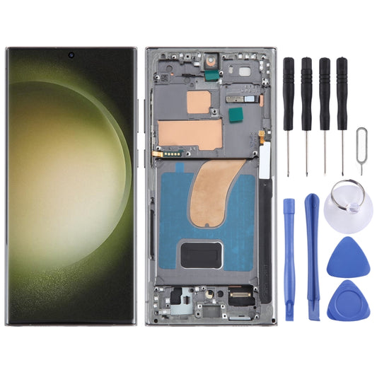 For Samsung Galaxy S23 Ultra SM-S918U US Edition Original LCD Screen Digitizer Full Assembly with Frame (Green) - LCD Screen by buy2fix | Online Shopping UK | buy2fix