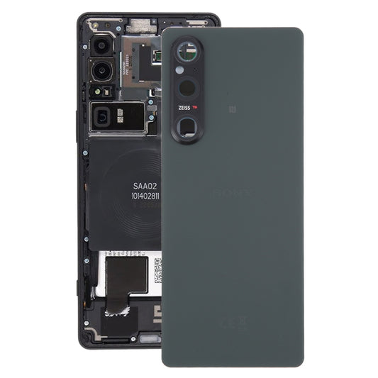 For Sony Xperia 1 V Original Battery Back Cover with Camera Lens Cover(Green) - Back Cover by buy2fix | Online Shopping UK | buy2fix