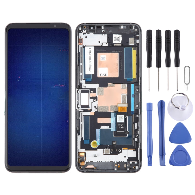 For Asus ROG Phone 6 Original LCD Screen Digitizer Full Assembly with Frame (Black) - LCD Screen by buy2fix | Online Shopping UK | buy2fix