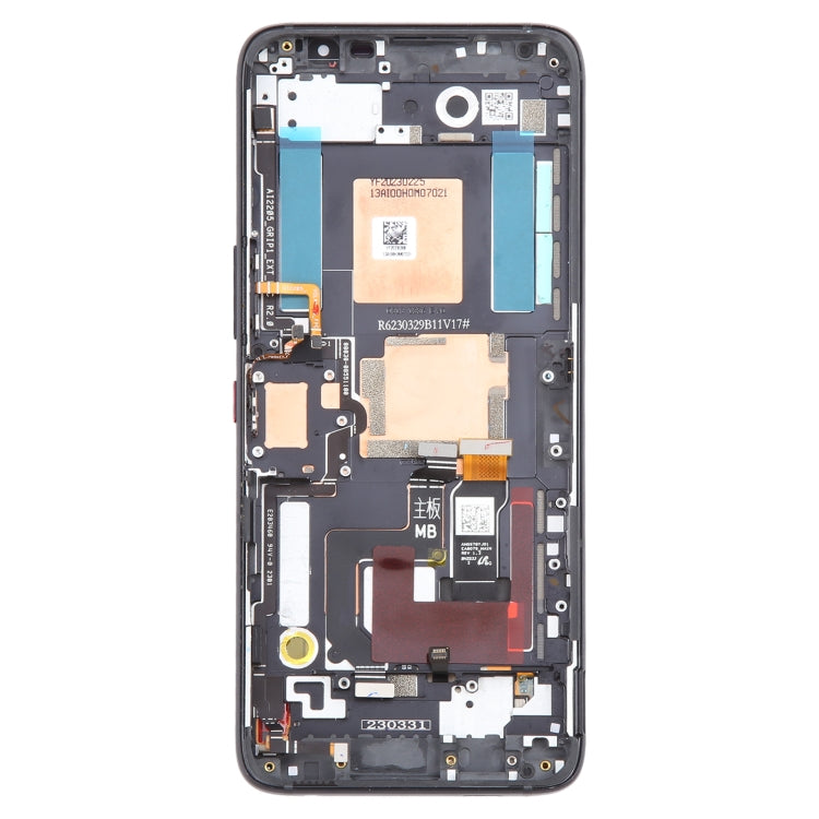 For Asus ROG Phone 7 / 7 Ultimate AMOLED Original LCD Screen Digitizer Full Assembly with Frame(Black) - LCD Screen by buy2fix | Online Shopping UK | buy2fix