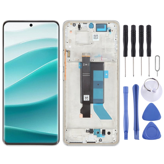 For Xiaomi Redmi Note 14 Pro 5G Original LCD Screen Digitizer Full Assembly with Frame (Silver) - LCD Screen by buy2fix | Online Shopping UK | buy2fix