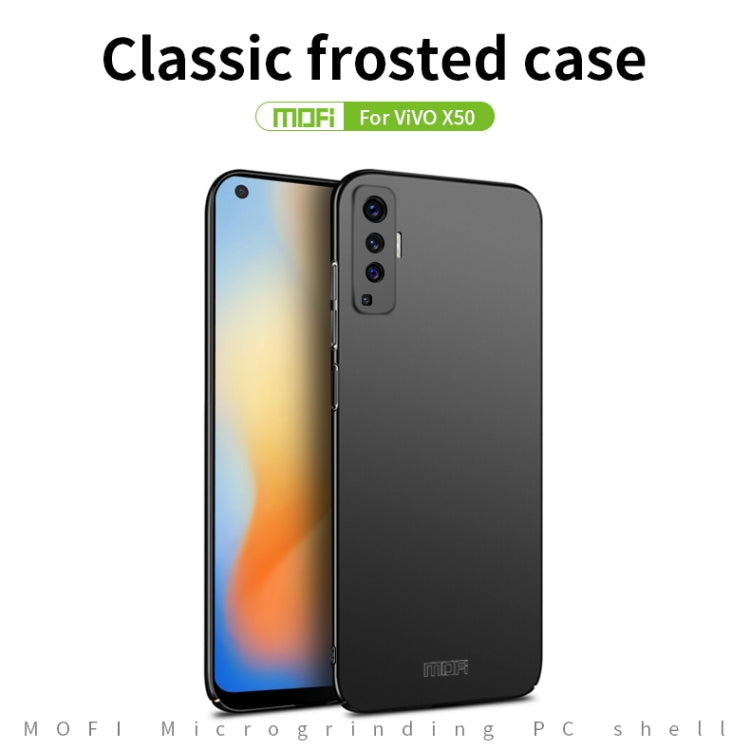 For Vivo X50 MOFI Frosted PC Ultra-thin Hard Case(Gold) - vivo Cases by MOFI | Online Shopping UK | buy2fix