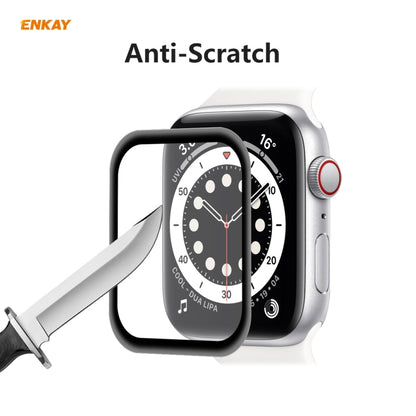 For Apple Watch 6/5/4/SE 40mm ENKAY Hat-Prince 3D Full Screen Soft PC Edge + PMMA HD Screen Protector Film - Watch Cases by ENKAY | Online Shopping UK | buy2fix