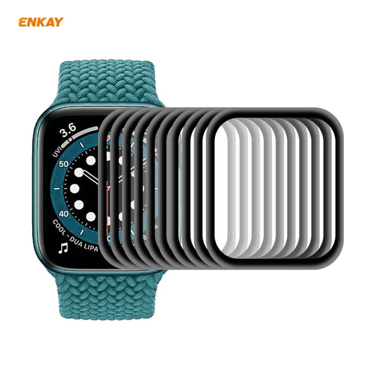 For Apple Watch 6/5/4/SE 40mm 10 PCS ENKAY Hat-Prince 3D Full Screen Soft PC Edge + PMMA HD Screen Protector Film - Watch Cases by ENKAY | Online Shopping UK | buy2fix